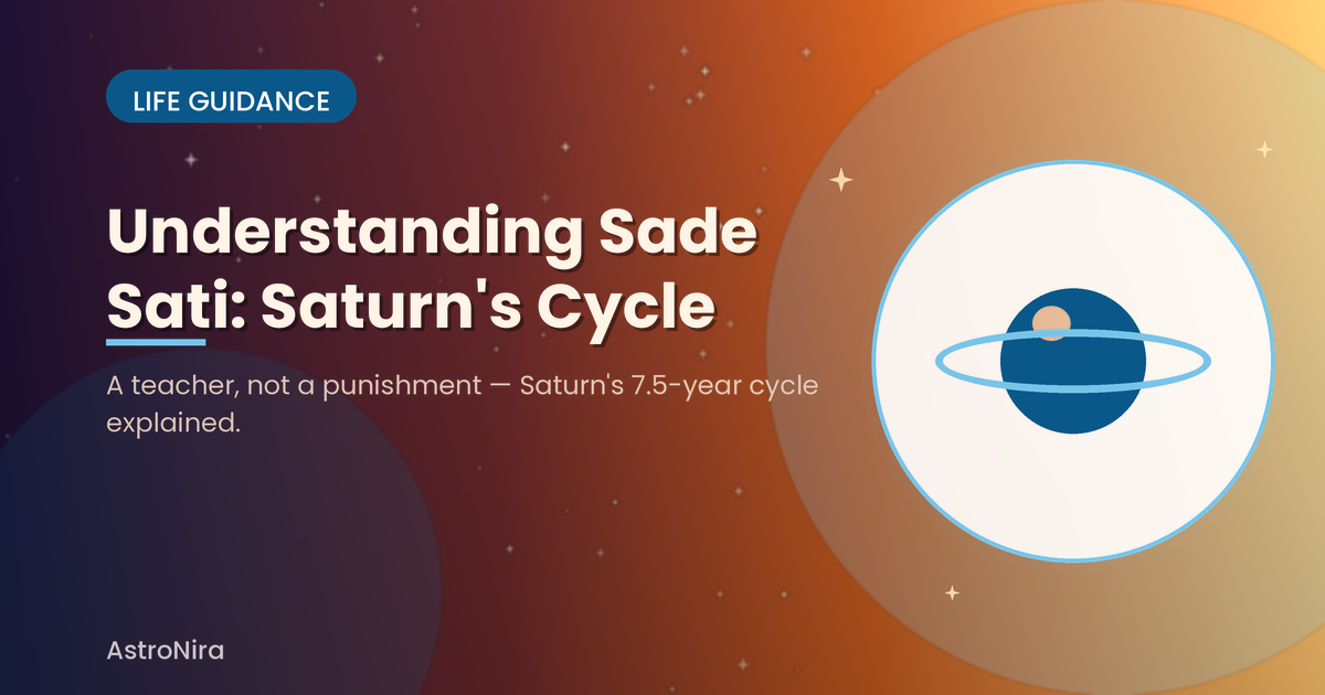 Understanding Sade Sati: Saturn's 7.5-Year Cycle and How to Navigate It