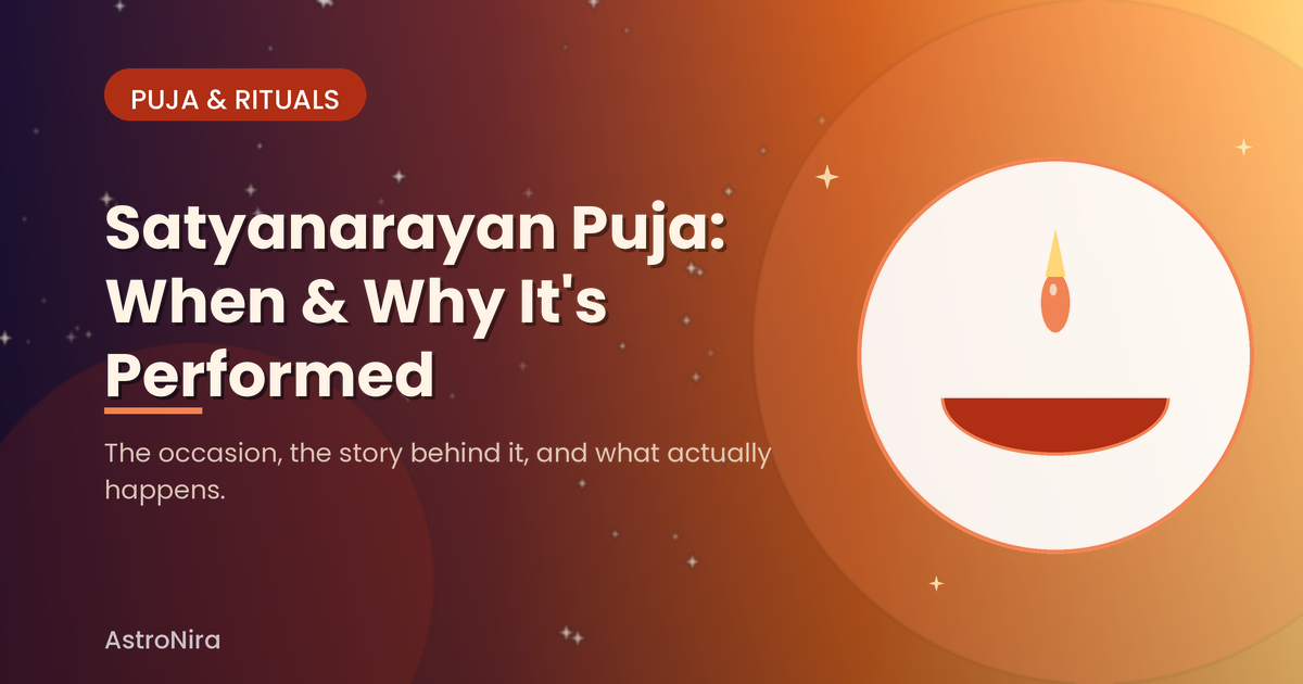 Satyanarayan Puja: When and Why It's Performed